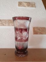 Böhmische 60er Jahre Bleikristall Vase 30cm Lausitzer Glas Baden-Württemberg - Bad Friedrichshall Vorschau
