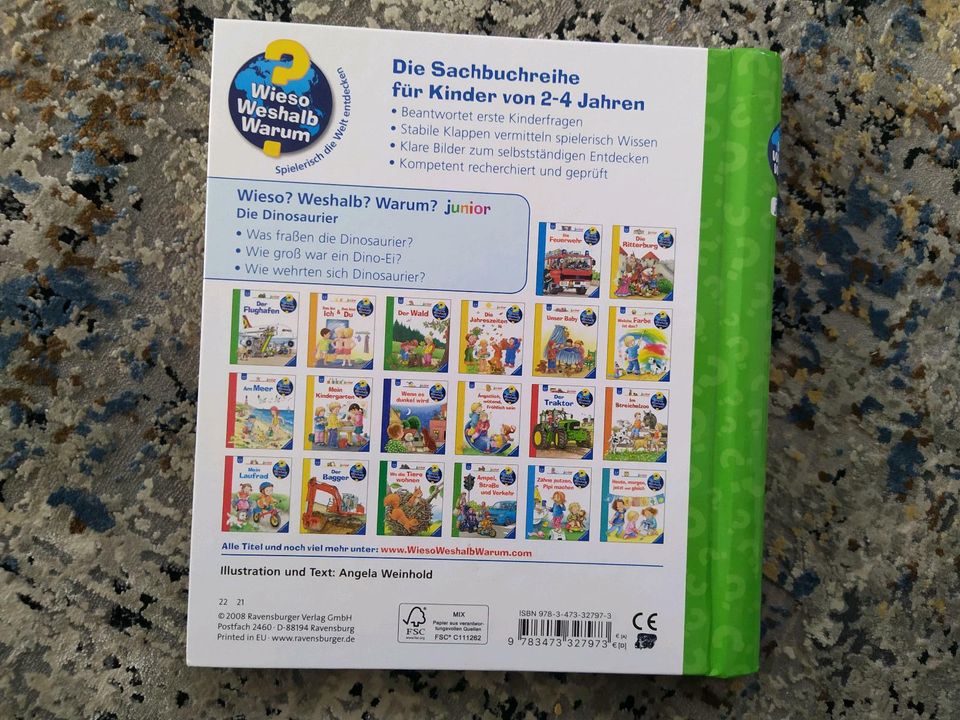 Kinderbuch Die Dinosaurier wieso weshalb warum Junior in Neuburg am Rhein