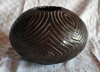 Keramik Vase 28 cm schwarz Handarbeit Bayern - Schwabmünchen Vorschau