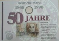 NEU 10 Euro Numisblatt 3/98 50 Jahre Deutsche Mark 1948 -1998 Wuppertal - Oberbarmen Vorschau