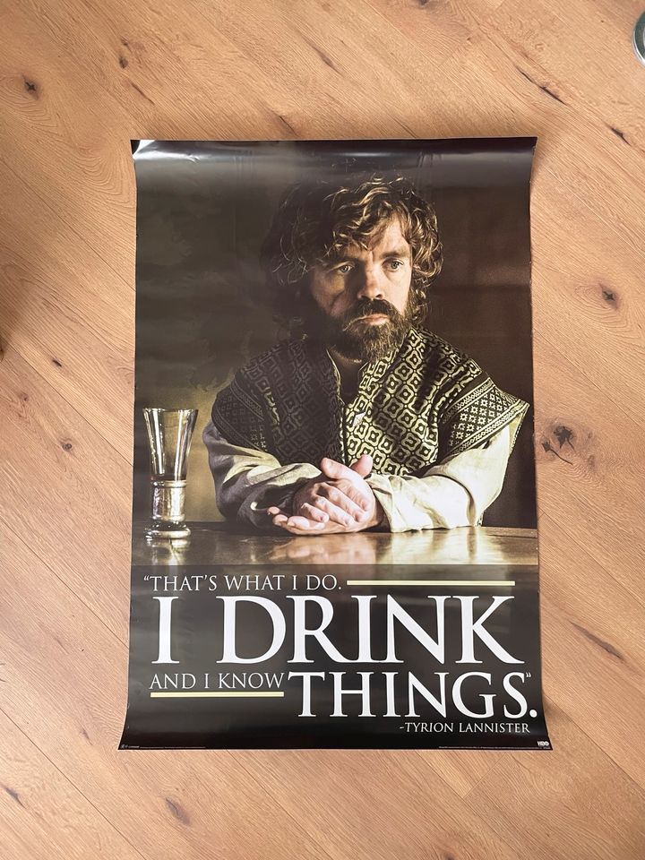 Plakat Poster Game Of Thrones GoT Tyrion Lannister in Berlin