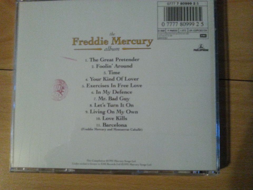 Freddy Mercury Album Musik CD in Landau in der Pfalz