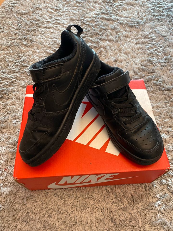 Nike Kinder Unisex Sneaker Low-black Leder in Moers