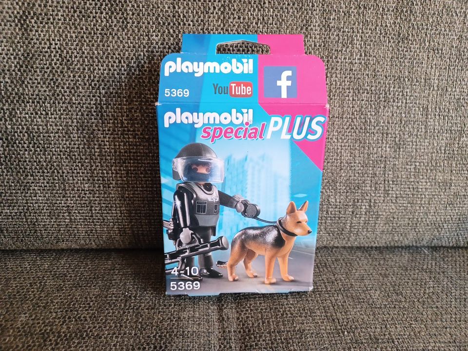 Playmobil Special Plus 5369 SEK Polizist mit Hund Polizei in Hiddenhausen