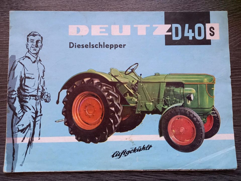 Deutz Schlepper Traktor Oldtimer Prospekt Broschüre Datenblatt in Erfurt