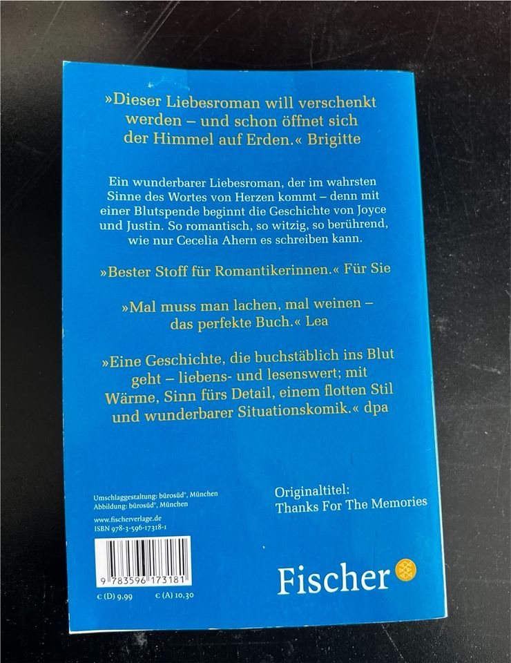 Buch - Ich hab dich im Gefühl (Cecelia Ahern) in Oerlenbach