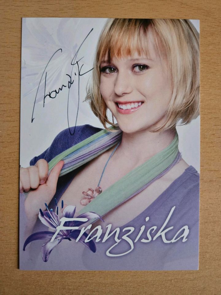 Franziska Autogrammkarte in Halle