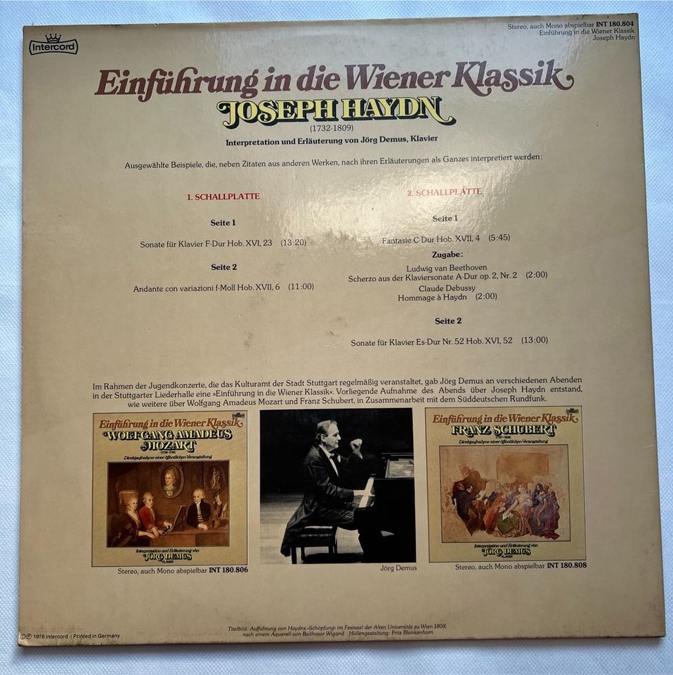 Kellerfund Schallplatte Joseph Haydn „Einführung in die Wi. Kla.“ in Waiblingen