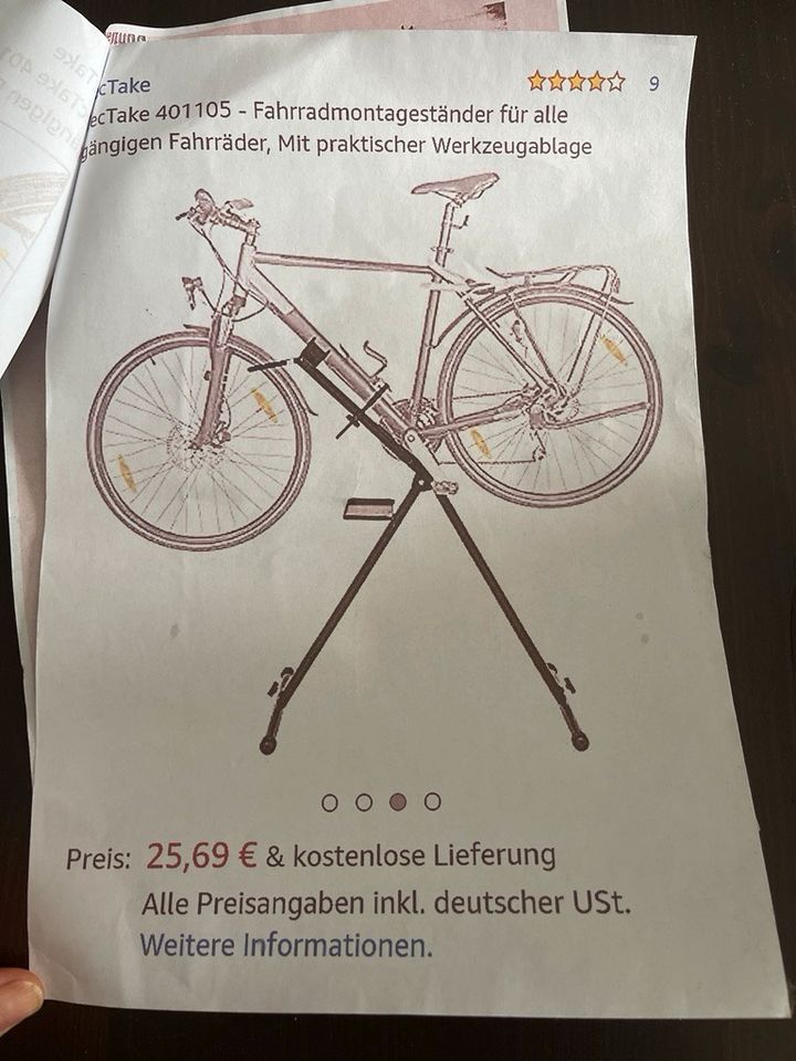 Fahrrad Reparatur Ständer für alle Fahrräder in Wesel