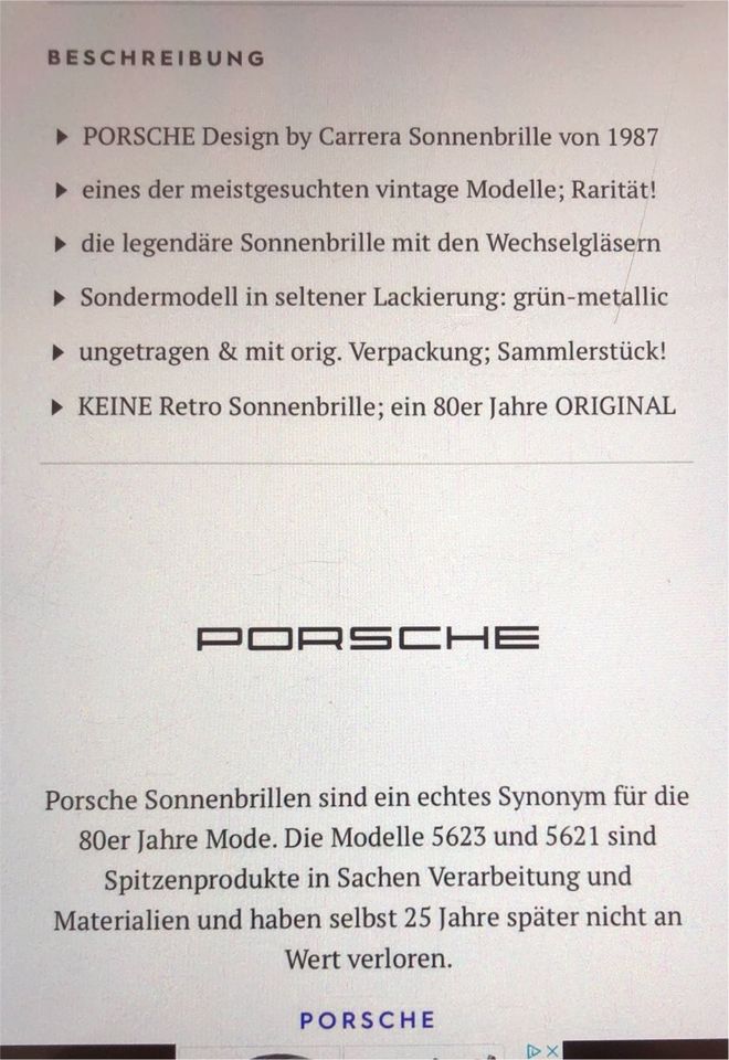 Porsche Design by Carrera Sonnenbrille 5623 small in Bochum