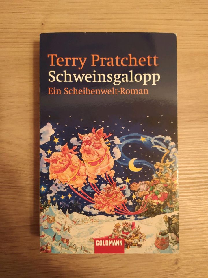 Buch Terry Pratchett, Schweinsgalopp, Roman in Weißenburg in Bayern