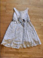 Creme farbenes Kleid mit Schleife Gr. 116 Hessen - Schaafheim Vorschau