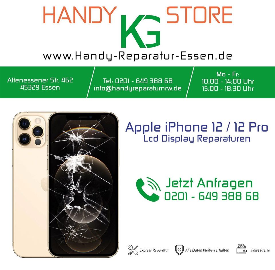 Apple iPhone Back Cover Rückglas Reparatur in Essen