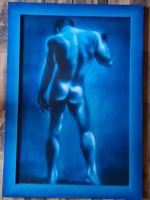 Kunstdruck Blauer Mann von hinten Rheinland-Pfalz - Deidesheim Vorschau