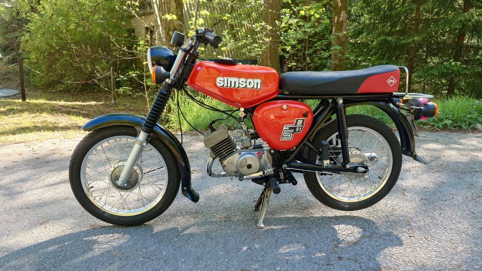 Simson s51 rot 4 Gang vape Neuaufbau in Leubsdorf