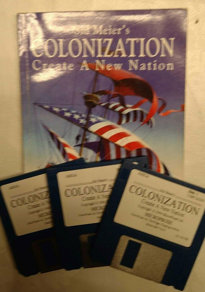 Original Amiga Game Spiel Colonization - Create a New Nation in Michendorf