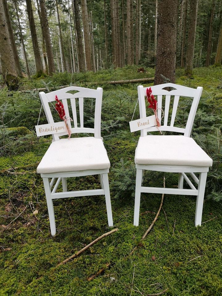 Verleih ❤ Stuhlschilder Schilder Hochzeit Geburtstag Feier Deko in Keltern