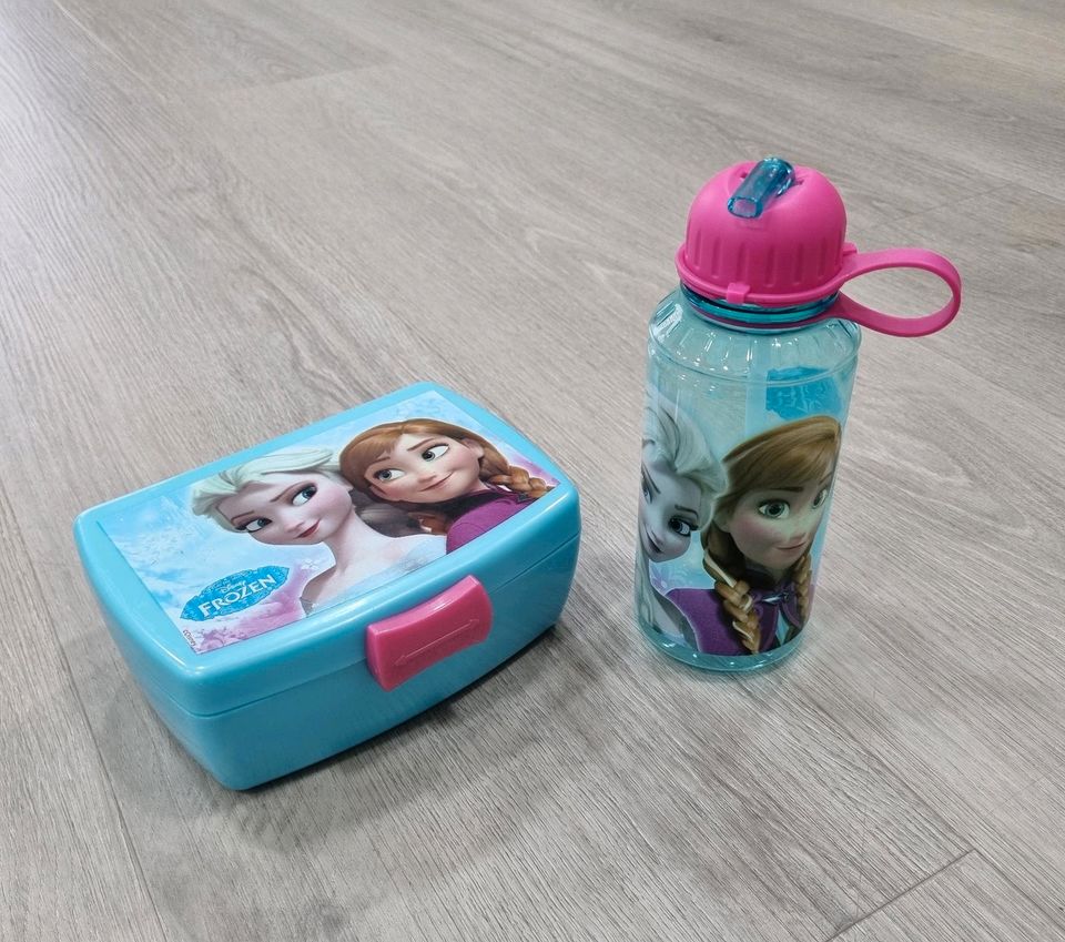 Disney Frozen Kinder-Lunchbox Brotdose Aluminium Trinkflasche Elsa