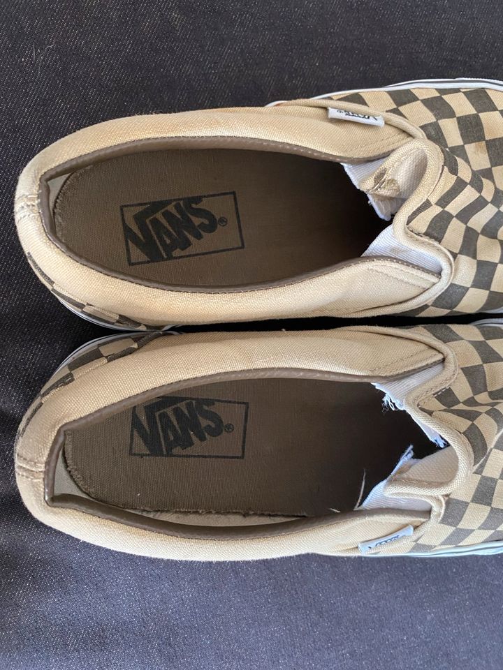 Vans Slip Ons beige braun 43,5 / 9,5 US in Darmstadt