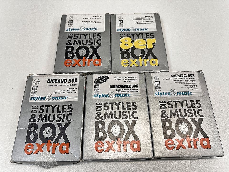 50x Styles & Music Box Vol. 26-37 + 7x Extra Box - 281 Midifiles in Siegen