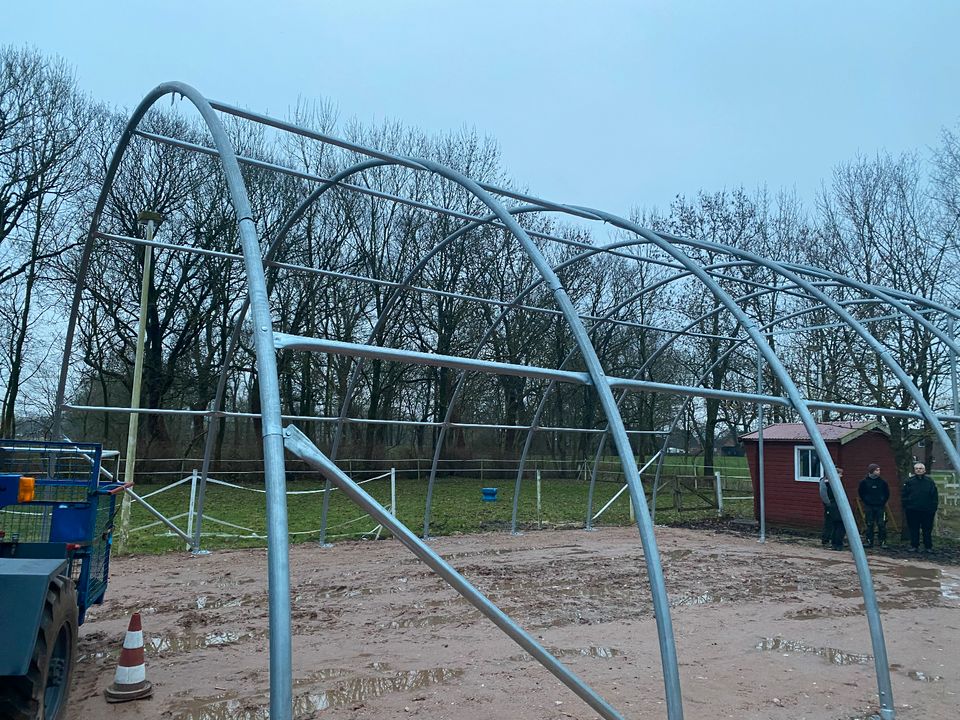 Günstige Lagerhalle gesucht? Kein Problem, kaufen Sie Rundbogenhallen von Covertop - Top Qualität zu attraktiven Preisen! - Leichtbauhalle Leichtbauzelt Folienzelt Bogenzelt Weidezelt Zelthalle Depot in Hamburg