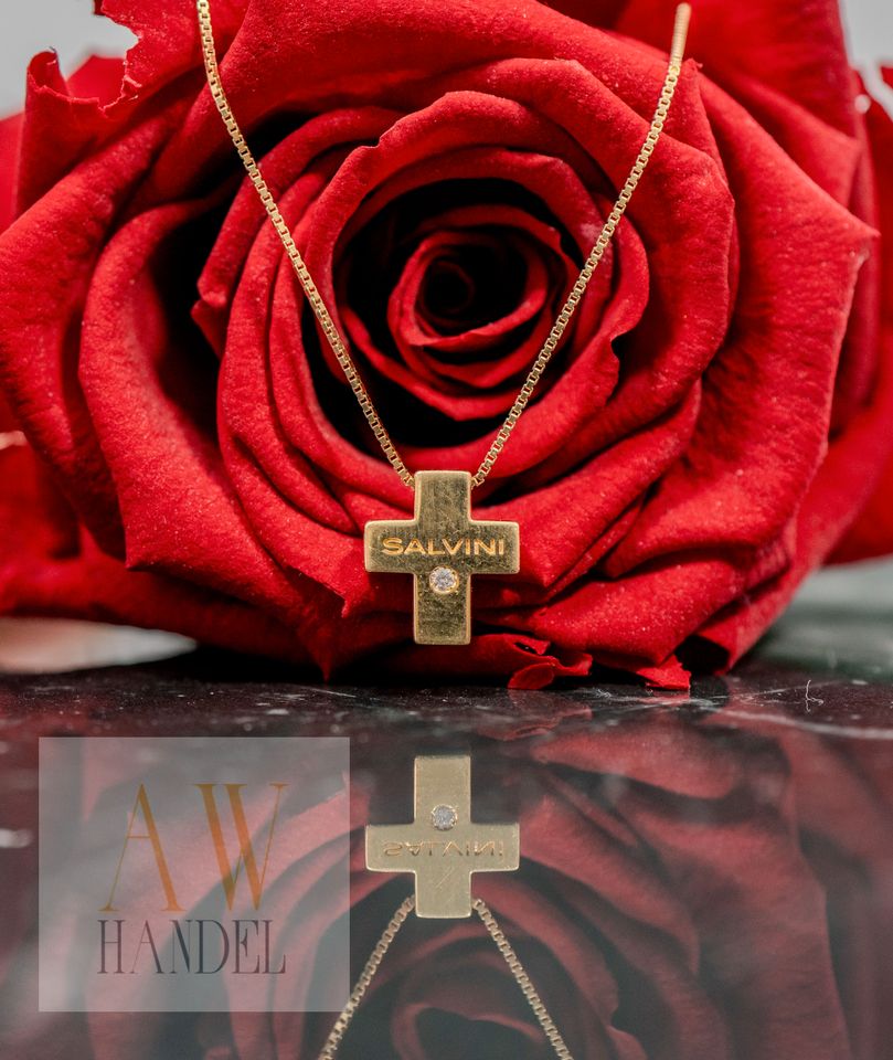 SALVINI Collier Brillant kreuz 18K 750 Gold made in Italy TOP #44 in Berlin