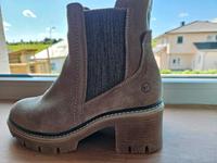 Tamaris Plateaustifeletten taupe 37; wie neu Hessen - Schöffengrund Vorschau