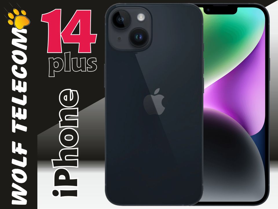 Apple iPhone 14 Plus 256GB Black Midnight MQ533ZD/A Neu m. RG 19% in Niederzissen