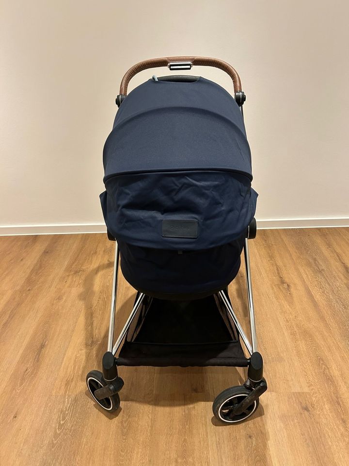 Cybex Kinderwagen Mios Platinum in blau inklusive Babywanne in Mönchengladbach