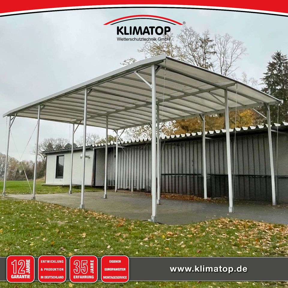 Wohnmobil Wohnwagen Doppel-Carport TWINPORT 600 x 800 cm von KLIMATOP in Bückeburg