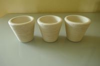 3 rustikale Teelichthalter aus Keramik - für große Teelichte Hessen - Obertshausen Vorschau
