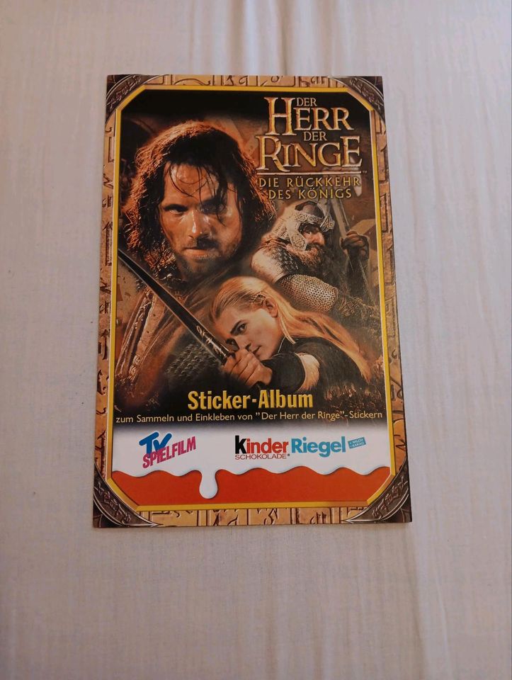 Herr der Ringe Sticker Album leer in Wedel