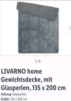 Gewichtsdecke 135x200 Glasperlendecke 6,5 kg grau Livarno Kreis Pinneberg - Elmshorn Vorschau