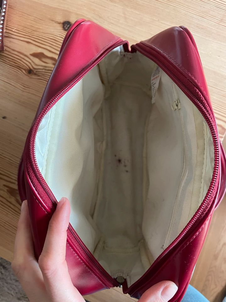 Handtasche Tasche DKNY weiß rot in Hemmingen