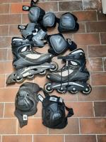 Rollschuhe 41 mit Zubehör Frankfurt am Main - Rödelheim Vorschau