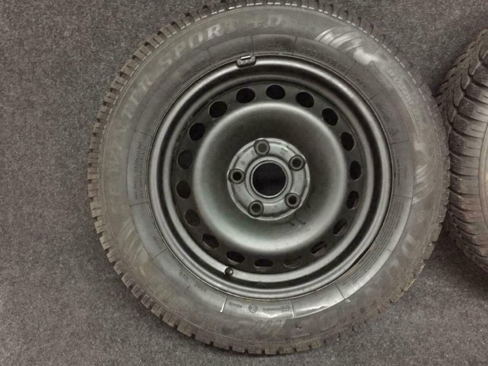 4x Winterräder Stahlfelgen 195/ 65 R15 91T M+S VW / SKODA/ SEAT in Spremberg