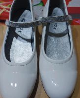 Ballerina Schuhe Kommunion Gr. 38 weiß mit Riemchen Glitzer Bayern - Scheßlitz Vorschau