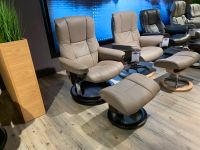 Stressless Mayfair (M) Sessel+Hocker Leder Mole/Wenge - Händler Brandenburg - Bernau Vorschau