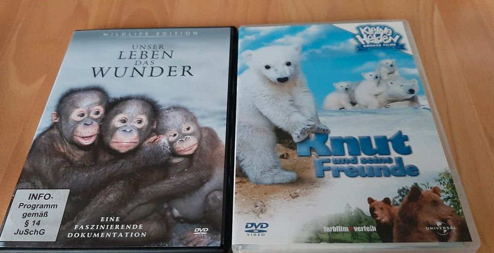 2 Tier DVDs Knut und seine Freunde Unser Leben das Wunder in Weinstadt