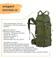 NEU Wisport Raccoon + 2 Seitentaschen Sachsen-Anhalt - Coswig (Anhalt) Vorschau