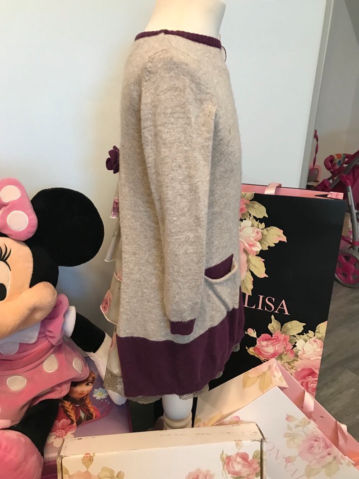 ⭐️ MONNALISA Kleid Einsatz Rosen NEU NP 185€ Gr. 98 in Greven