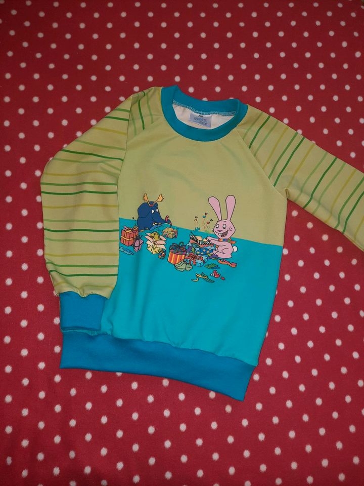 Bilderbuch-Stoff,Hase mit Elefant T-Shirt 98gr in Oranienburg