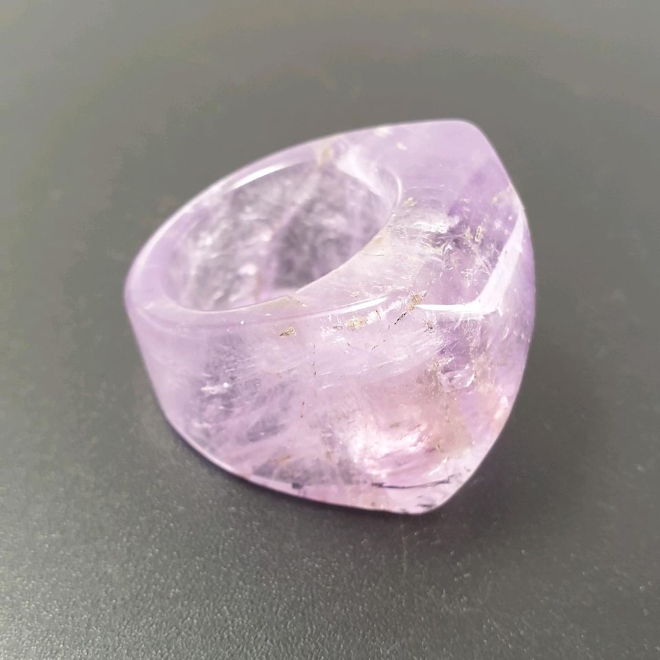 Echter Amethyst Edelstein Ring ( Größe 18,5 / 58 ) 25 mm in Recklinghausen