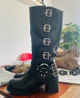 Biker Boots Stiefel Steve Madden Chunky Schnallen NEU ZARA Hamburg-Nord - Hamburg Winterhude Vorschau