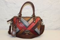 FOSSIL Maddox Dark Patchwork Tasche Leder Umhöngetasche Bunt Rot Duisburg - Duisburg-Mitte Vorschau