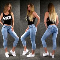 ♥ 7/8 Cut Out Jeans M 38 Damenjeans Stretchjeans sexy Sommerjeans Berlin - Marzahn Vorschau