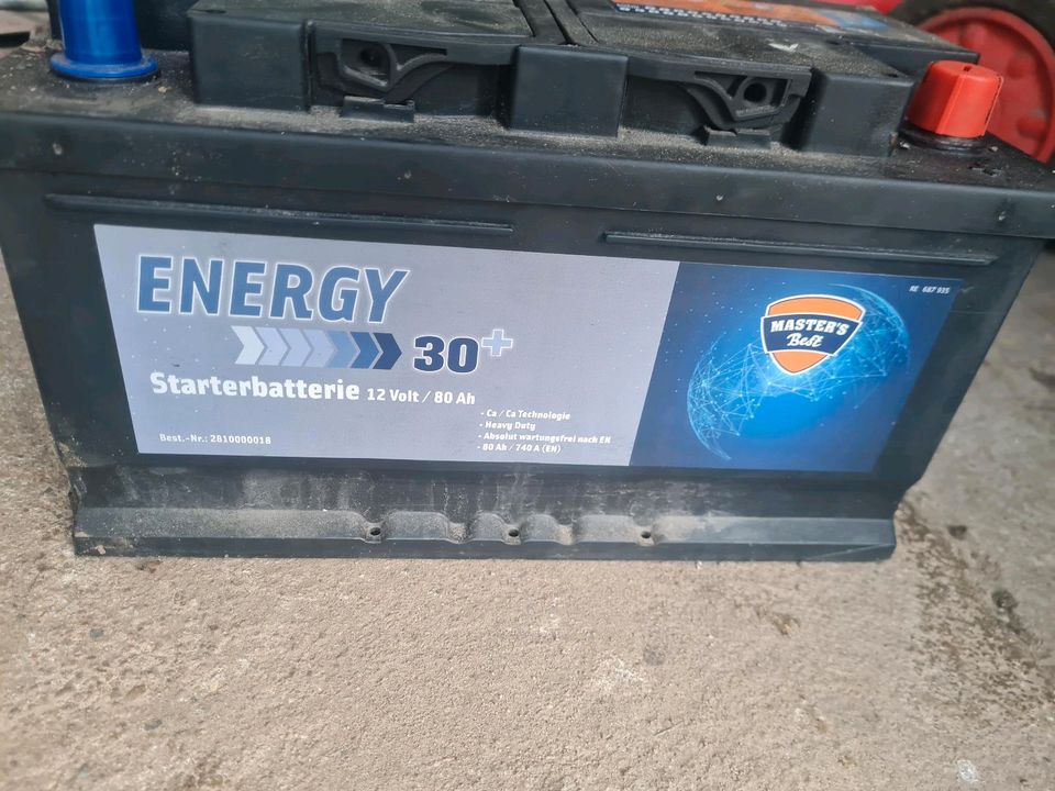 Starterbatterie 12 Volt / 80 Ah in Neubrandenburg