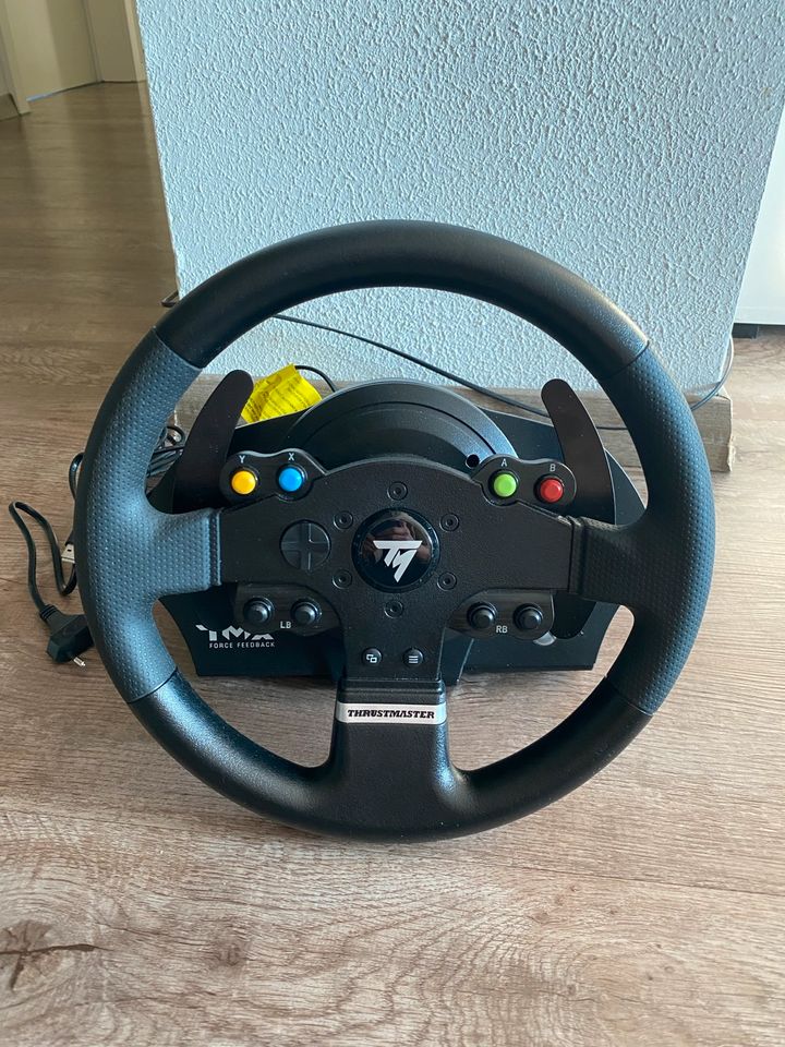 THRUSTMASTER TMX Gaming Lenkrad Turnier-Stil mit Pedale WIE NEU! in Schwäbisch Hall