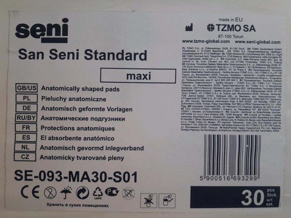 SENI Inkontinenz-Einlagen (Sanseni Standard Maxi) 30 Stück Neu in Bochum