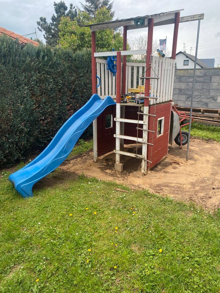 Spielhaus Stelzenhaus Gartenhaus Kinder Rutsche Letzte Chance in Kerben